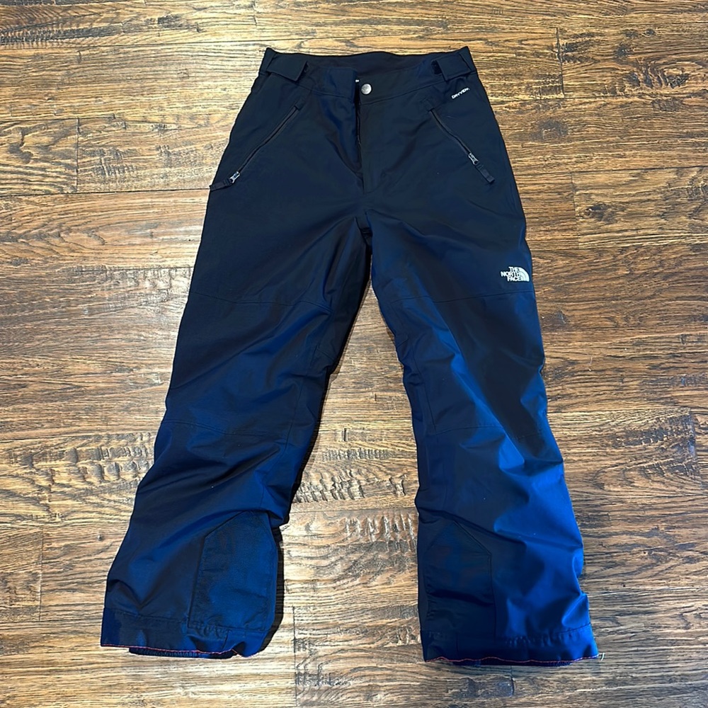 Boys north face ski pants black